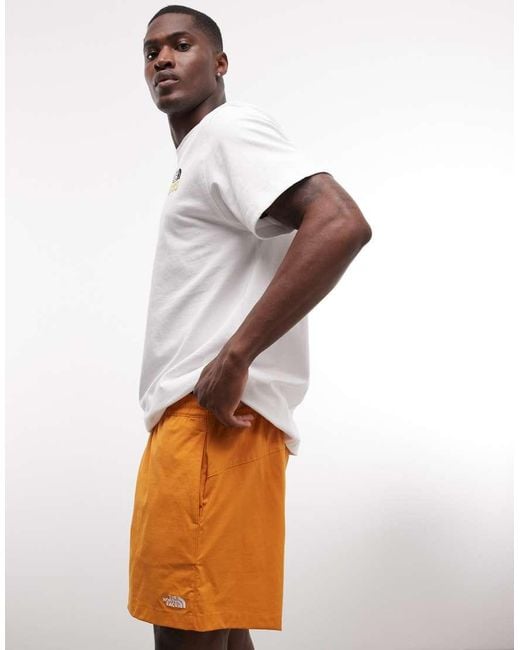 The North Face White Class V Pathfinder Pull On 5" Shorts for men