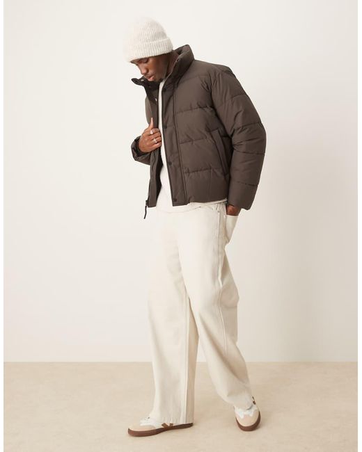 Abercrombie & Fitch Ultra Gewatteerd Jack in het Brown voor heren