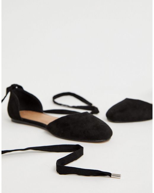 black wide flats
