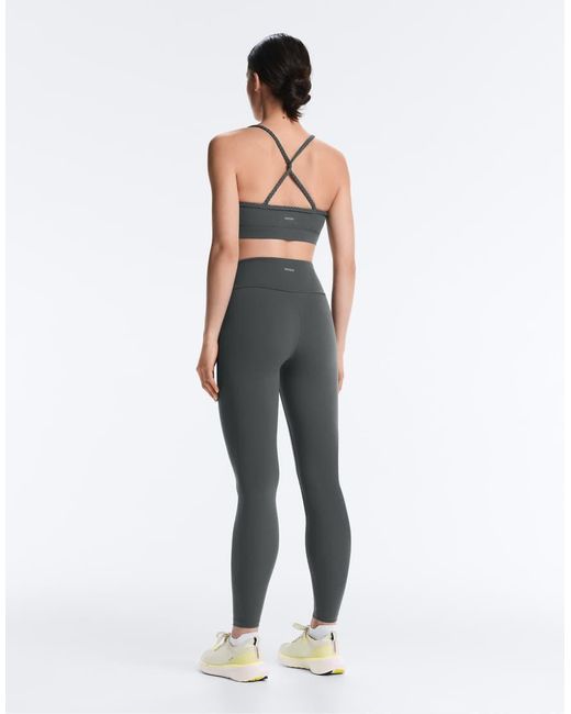 Oysho Blue Comfortlux High-rise Ankle-length leggings