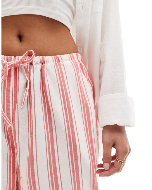 ASOS Pink Petite Pull On Trouser