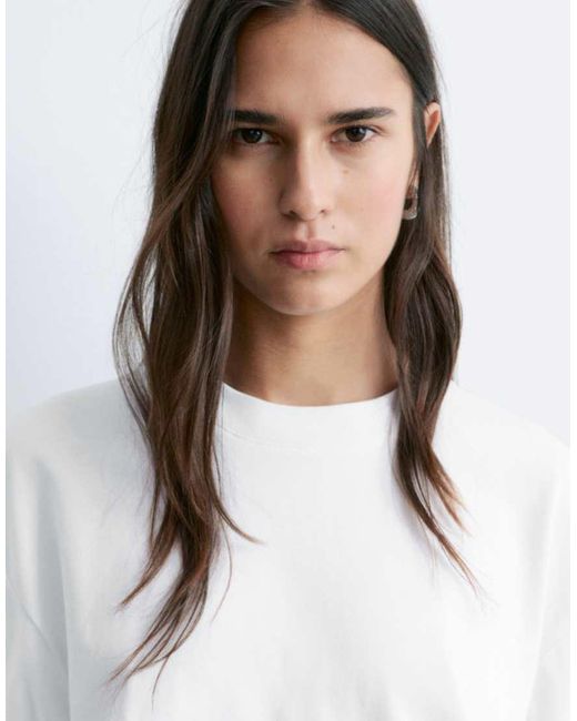 & Other Stories Gray Boxy Oversized T-shirt