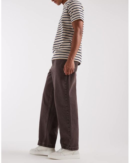 ASOS Brown Loose Jeans for men