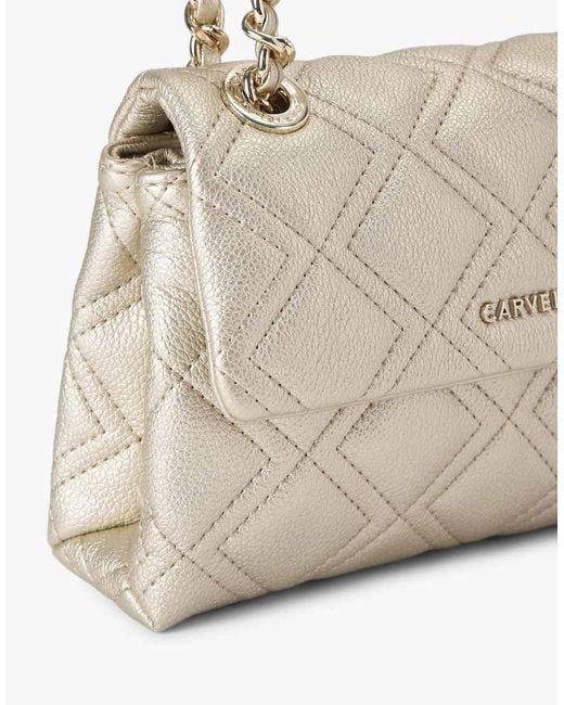 Carvela Kurt Geiger White Rosa Chain Shoulder Bag