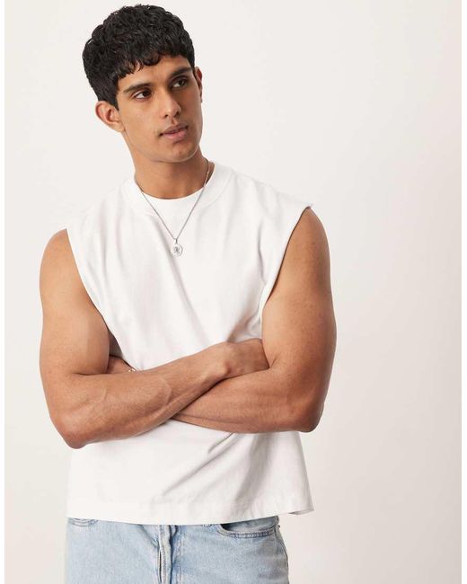 Abercrombie & Fitch White Premium Vest for men