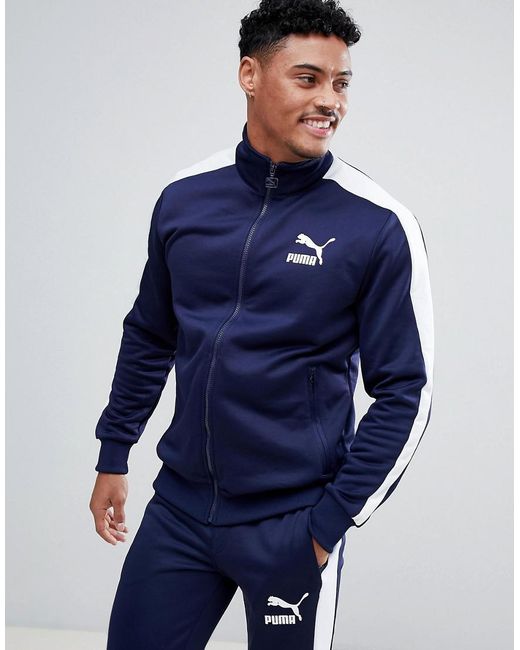 PUMA Blue Archive T7 Track Jacket In Navy 57265806 for men