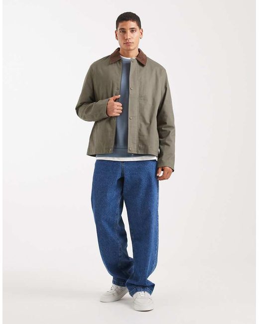 Jack & Jones Schuurjack in het Gray voor heren