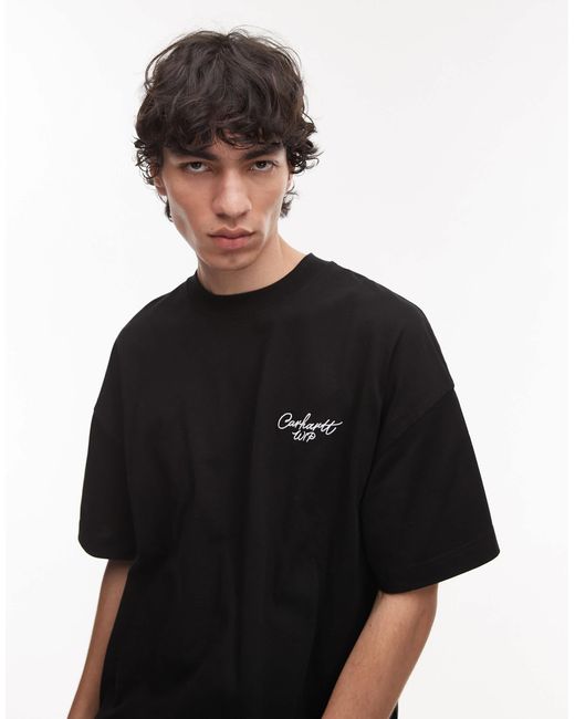 Carhartt Black Signature Script T-shirt for men