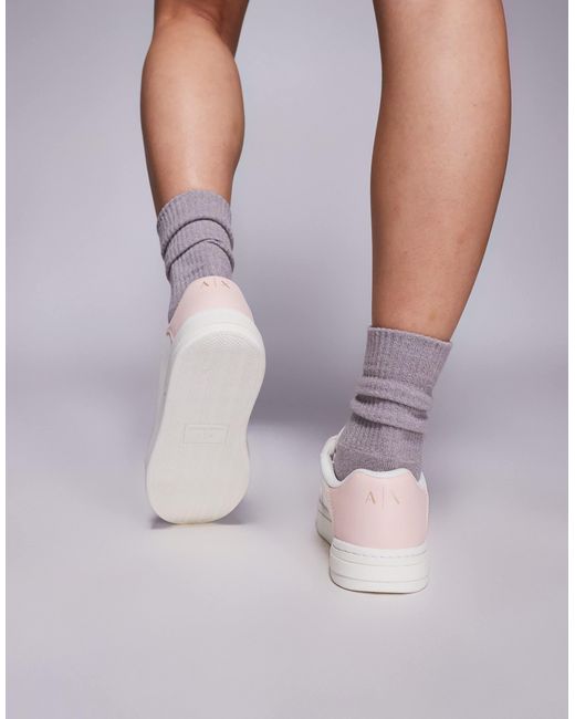 ARMANI EXCHANGE White Logo Sneakers