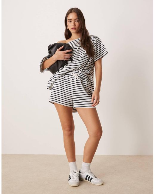 ASOS Natural Co-ord Interlock Short