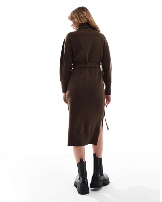 Threadbare Black – midi-pulloverkleid