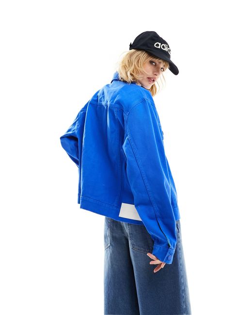 Adidas Originals Blue X Ksenia Schnaider Denim Trucker Jacket