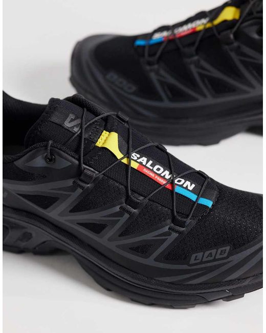 Salomon Black Xt-6 Unisex Trainers