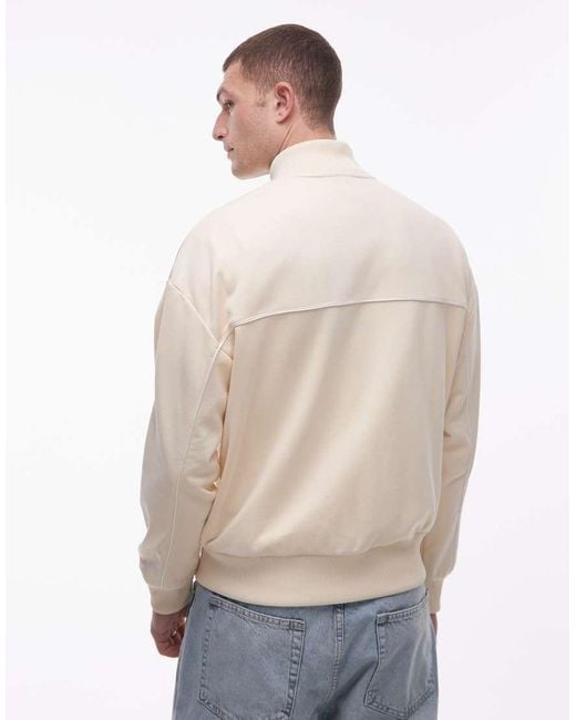 Lacoste Natural Zip Through Sweat Jacket for men