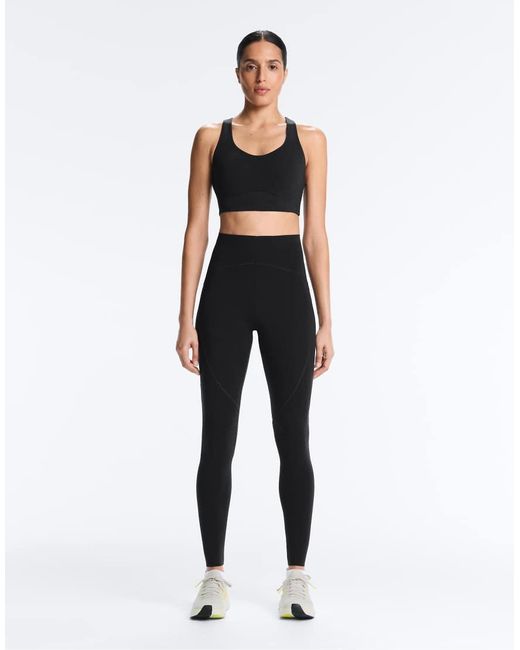 Oysho Blue Basic Compressive Ankle-length leggings