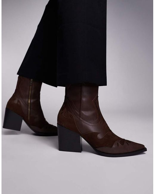 ASOS Black Western Chelsea Boots for men