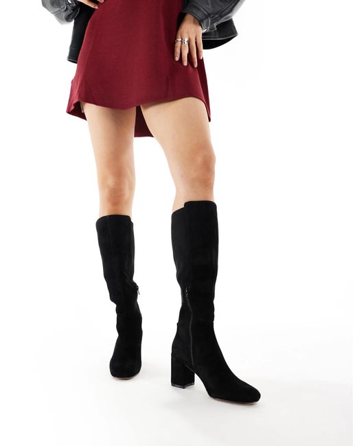 ALDO Black – satori – kniehohe stiefel aus leder