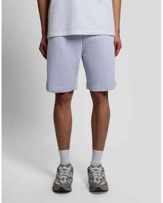 Lyle & Scott Blue Mid Bottoms Sweat Short for men