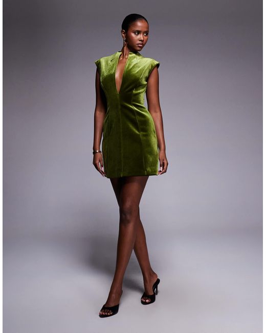 green emerald velvet dress Dark Green Velvet Dress - Bridesmaid Dress