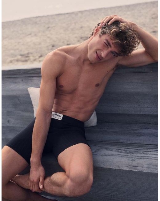 Calvin Klein Black Modern Rib Trunks for men