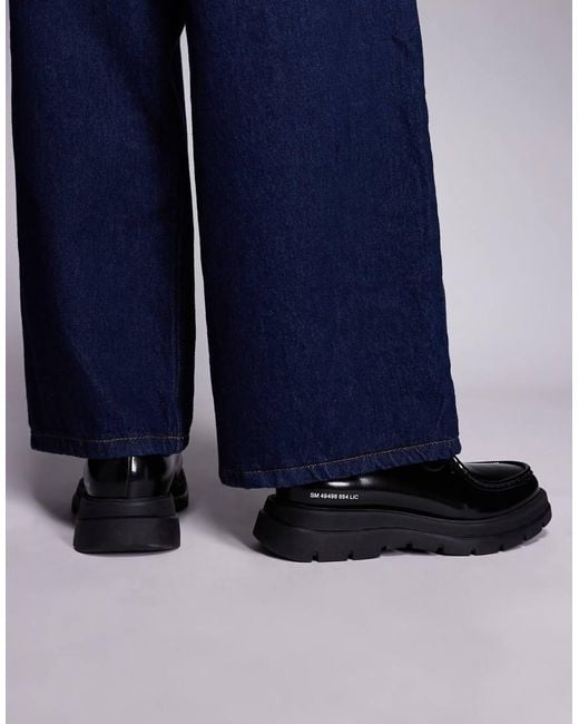 Steve Madden Blue Chunky Lace Up Loafers for men