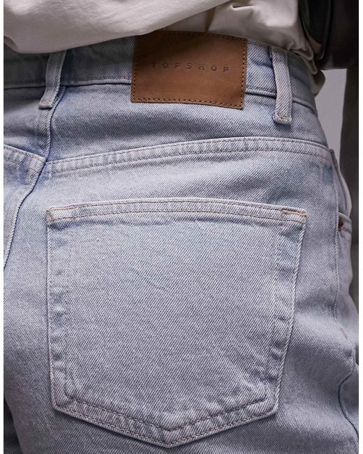 TOPSHOP Gray Comfort Stretch Denim Short