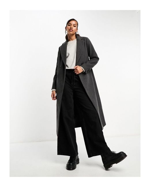 New Look Black Longline Formal Coat