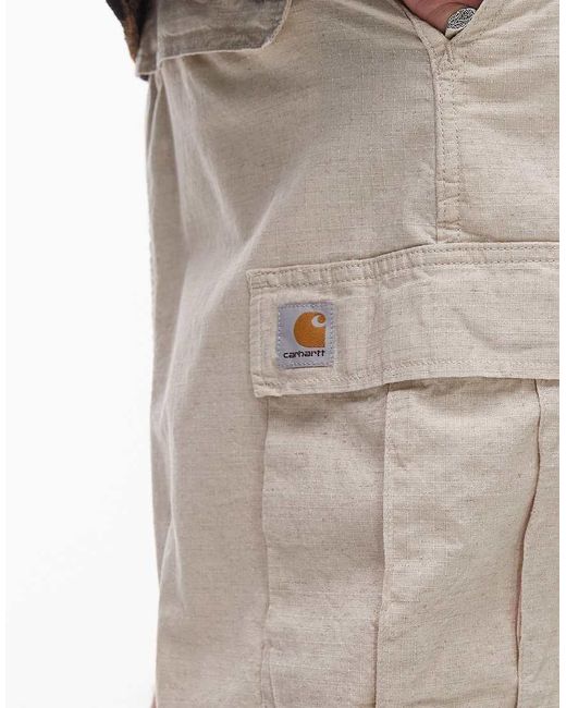 Pantalones Cortos Cargo Alan De -Neutro Carhartt de hombre de color White