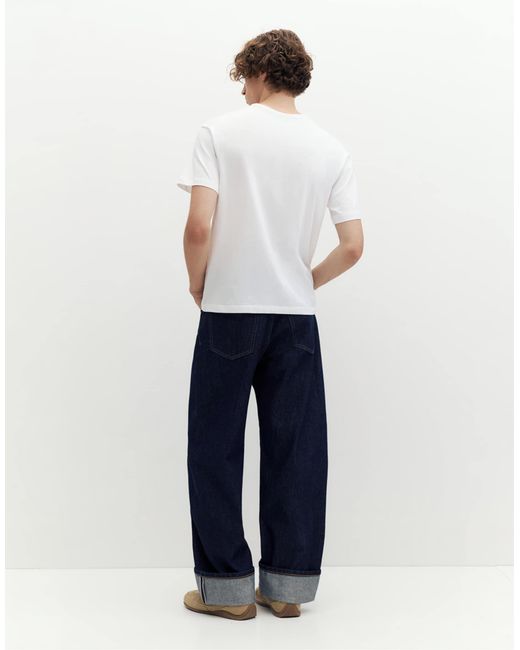 Pull&Bear Pull & bear – basic – slim-fit-t-shirt in White für Herren