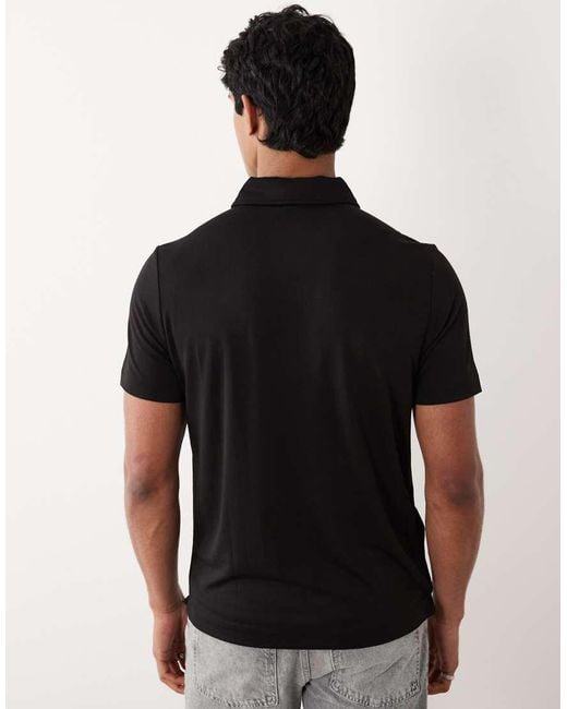 Mango Black Polo T-shirt for men
