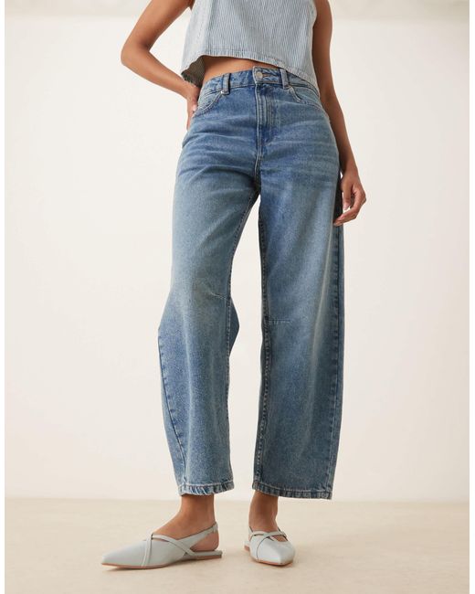 ASOS Blue Lantern Pointed Strappy Flat Slingbacks
