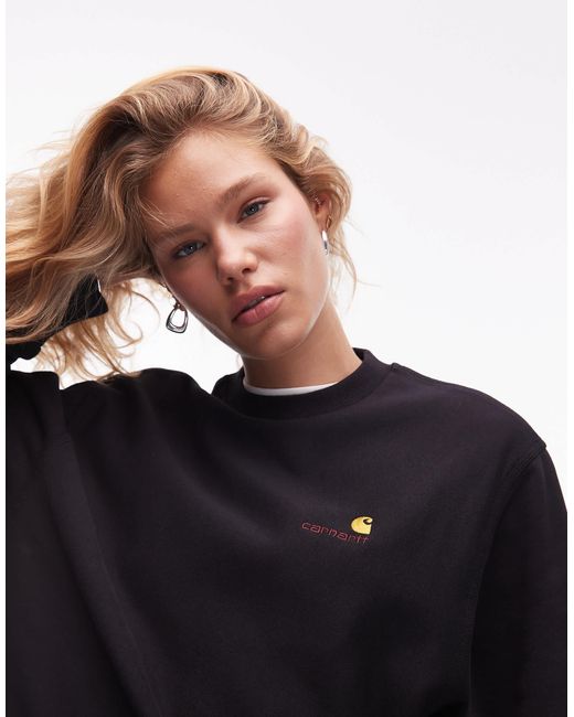 Carhartt Blue American Script Sweatshirt