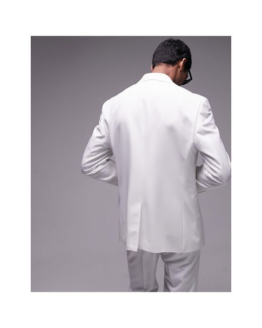 Topman Gray Slim Tux Suit Jacket for men