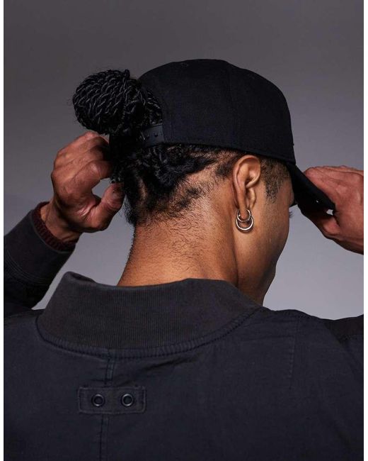 Faded Store Black Established 5 Panel Cap for men