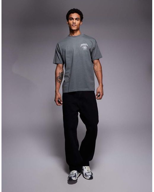 Good For Nothing Gray Oversized T-shirt for men