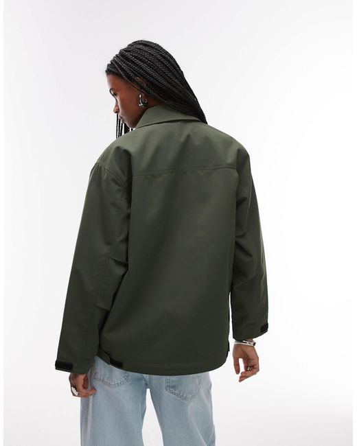 Carhartt Gray Barnett Jacket With Zip Pocket Detail