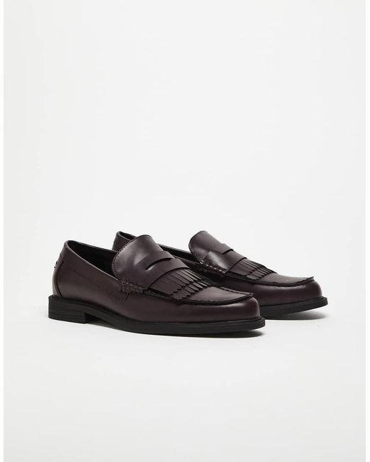 ASOS White Penny Loafers for men