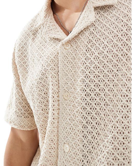 Goldsboro – strickhemd in White für Herren