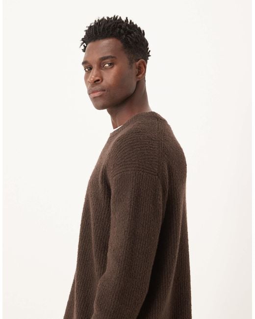 ARKET Brown Wide Rib Knitted Jumper for men