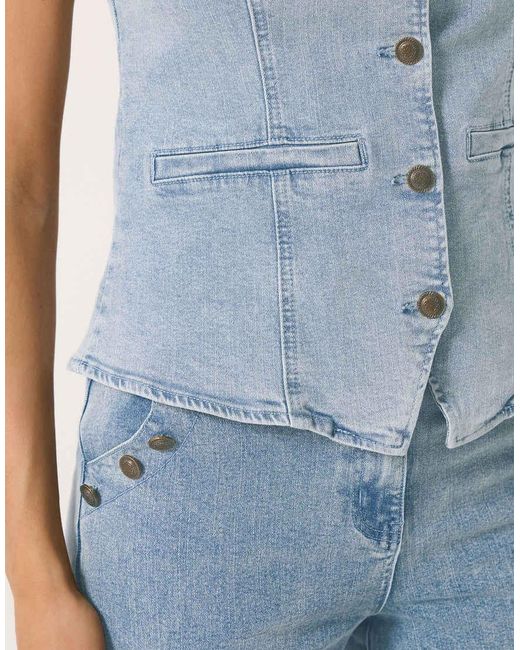Long Tall Sally Blue Denim Waistcoat