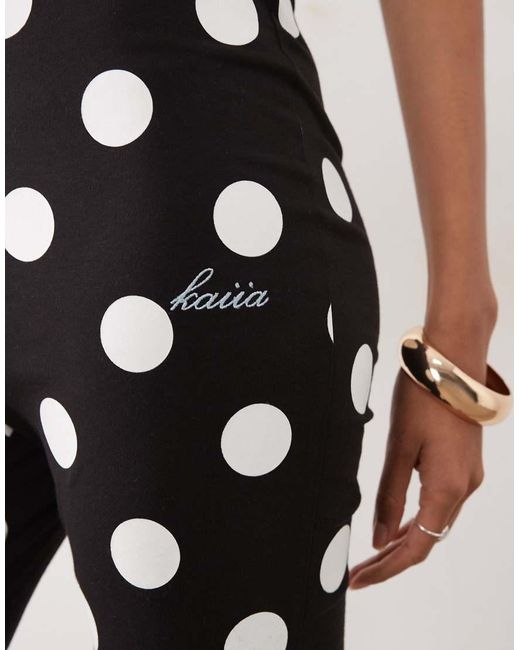 Kaiia White Exclusive Cotton Rich Capri Trousers Co-ord