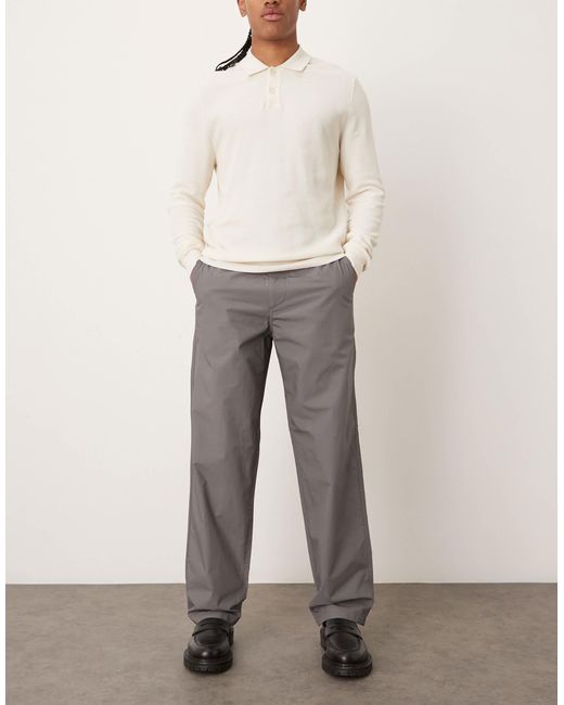 ARKET White Lightweight Pull-on Trousers for men