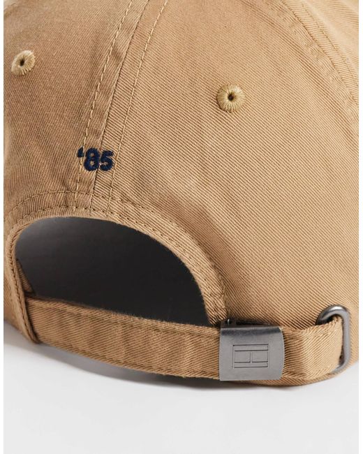 Tommy Hilfiger Natural Small Flag Logo Essential Cap for men