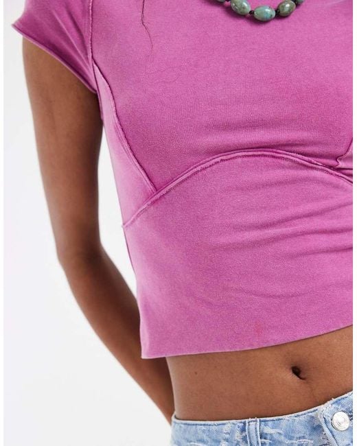 Free People Purple Protagonist Tee