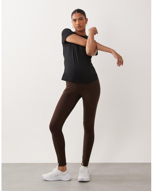 Mama.licious Black Mamalicious Maternity Cotton 2 Pack legging