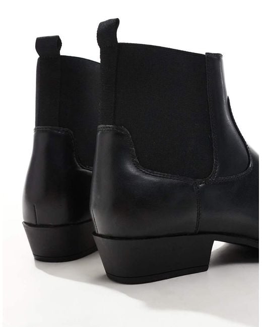 ASOS Black Chelsea Boots for men