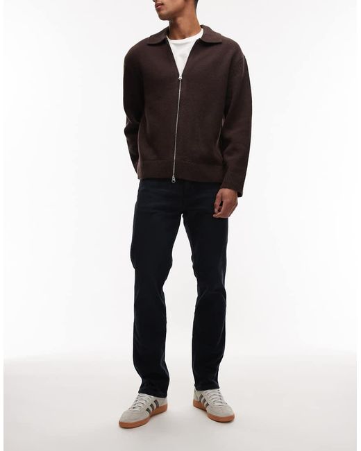 Wrangler Black Larston Slim Taper Jeans for men
