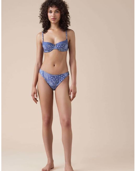 Calzedonia Natural Bikini Bottoms Paisley