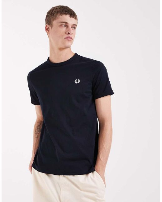Fred Perry Blue Ringer T-Shirt for men