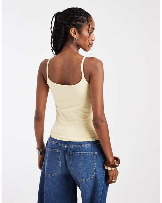 Hollister White Reversible Square Neck Cami